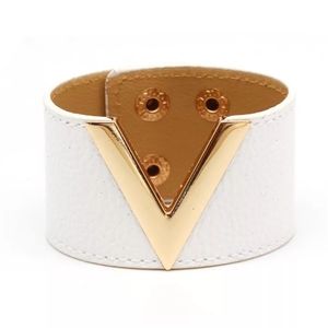 Vegan Leather Wide Cuff Bracelet
